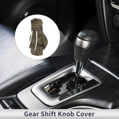 Gear Shift Knob Cover for Car SUV Truck (Leopard Print)