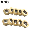 Set of 10 DP5320 Indexable Carbide Milling Inserts for