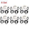 6X Carburetor Repair Rebuild Kit for B&S Models 190401 190402 190403