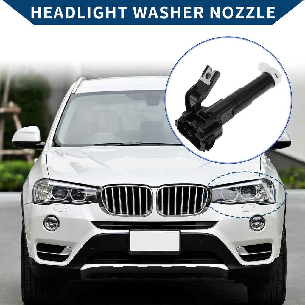 Front Driver Side Headlight Washer Nozzle Replacement for Toyota Land Cruiser (2008–2019)