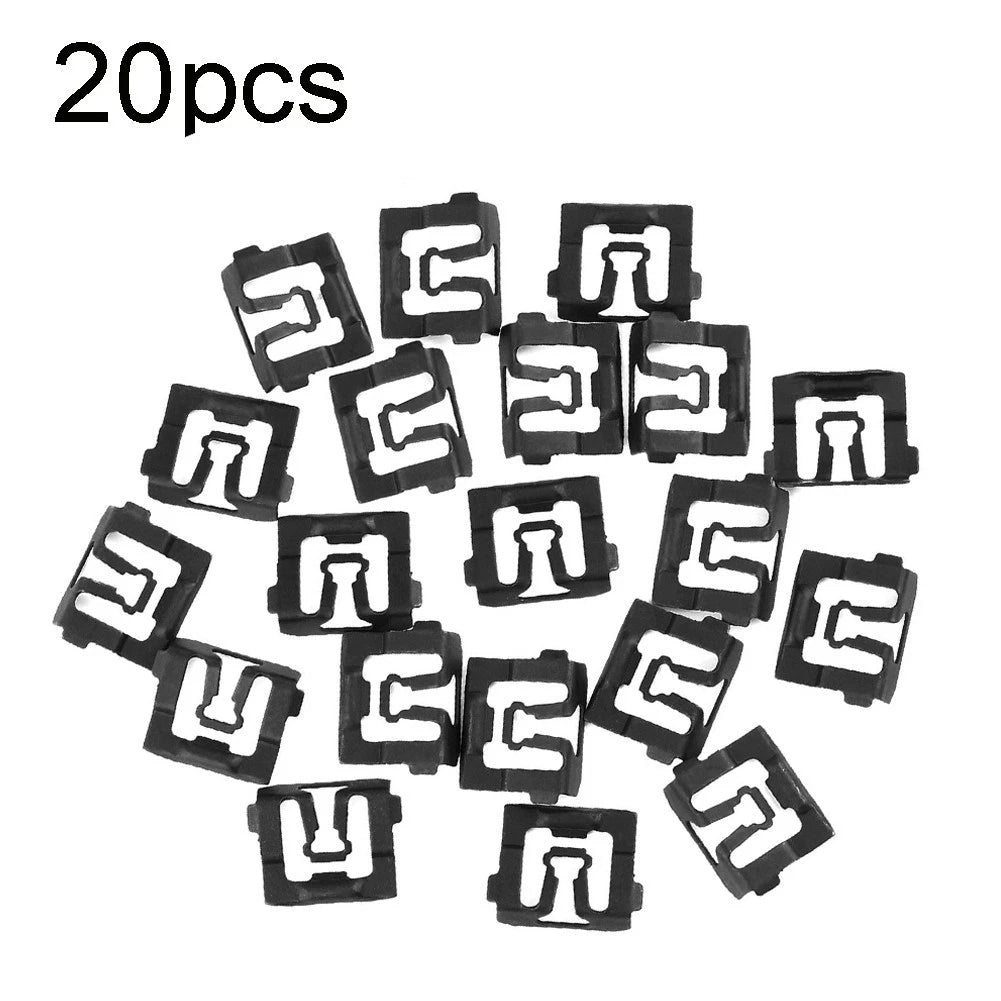 20PCS Rear Glass Molding Trim Clips for Ford (C5ZZ6543413B, 6493)
