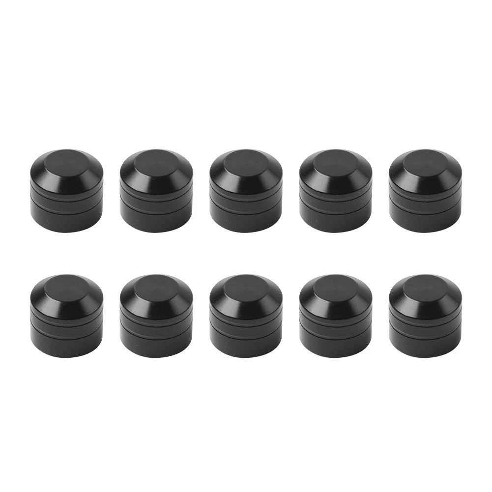 10X Engine Cover Bolts Screw Caps CNC Black for Harley Touring Electra Glide Dyna
