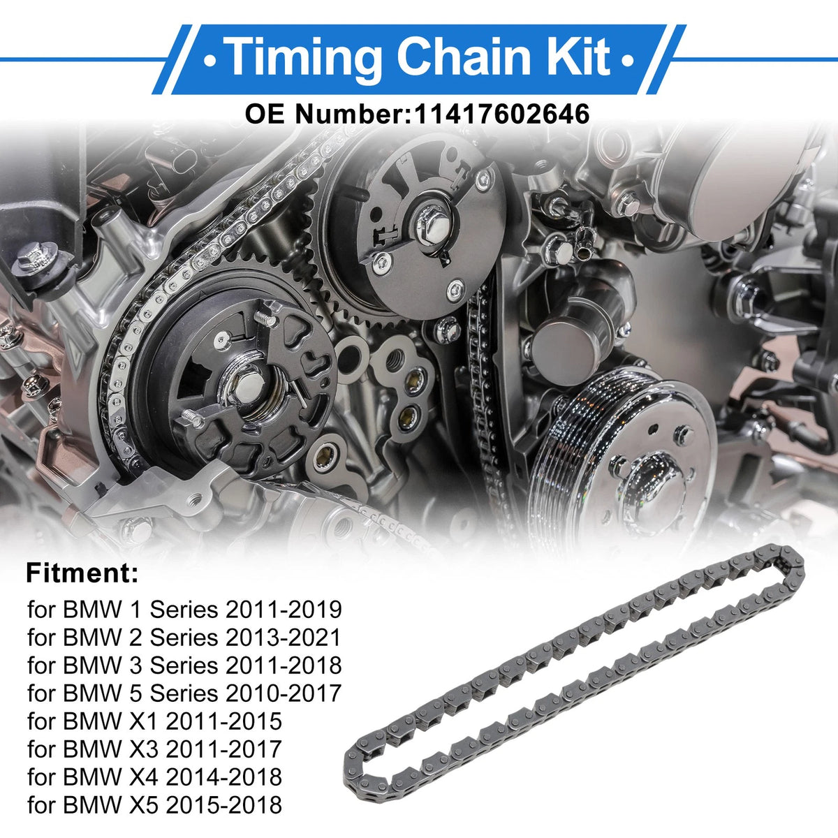 Timing Chain Kit for BMW 1 Series (2011–2019) No. 11417602646
