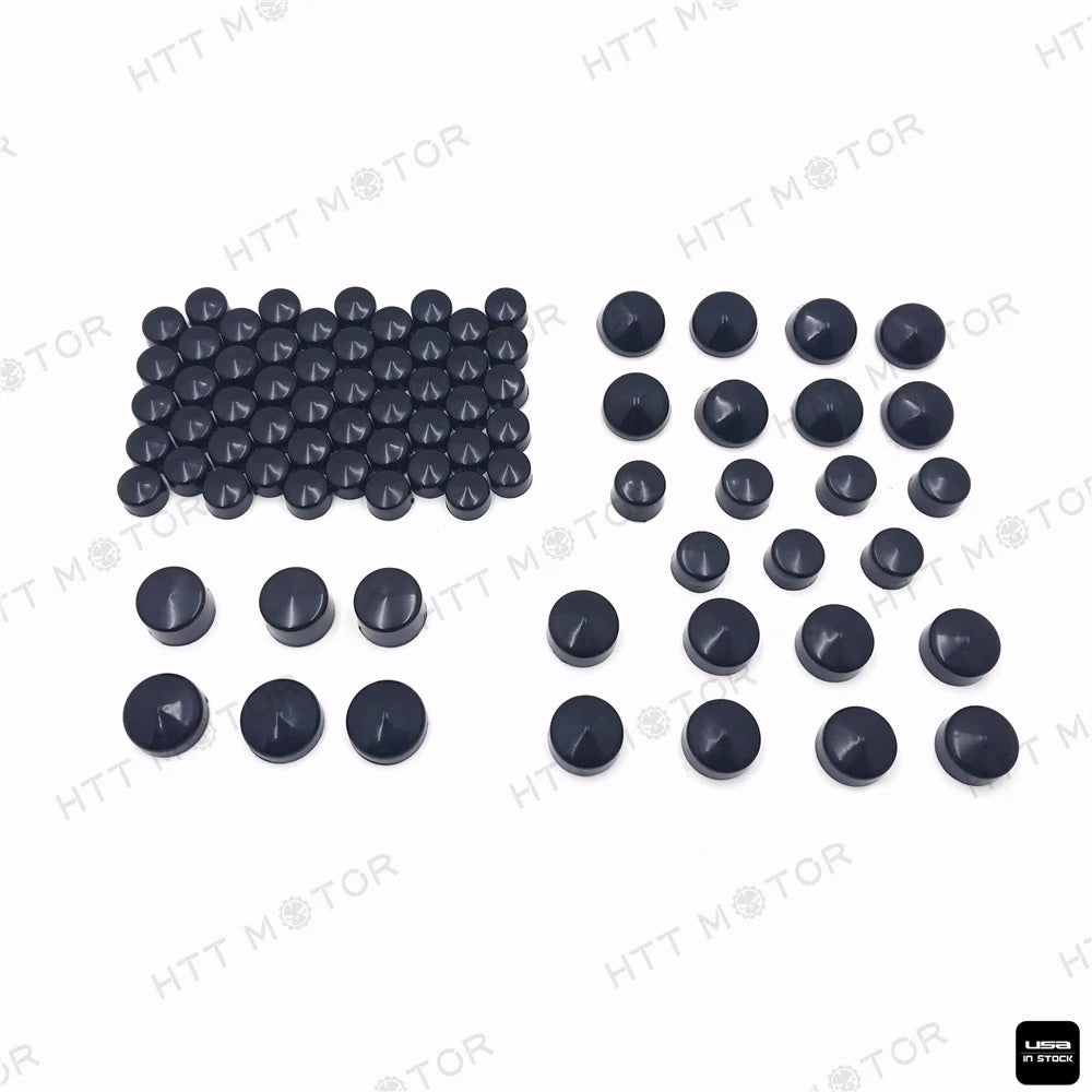 79pcs Black Caps Dress Kit for Harley Big Twins (1999–2016)