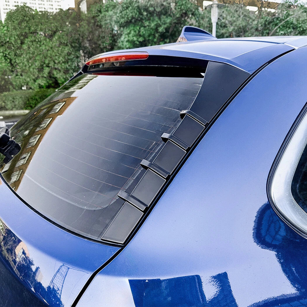 Rear Window Side Spoiler Trim Gloss Black for BMW 5 Series Touring (2011–2017)