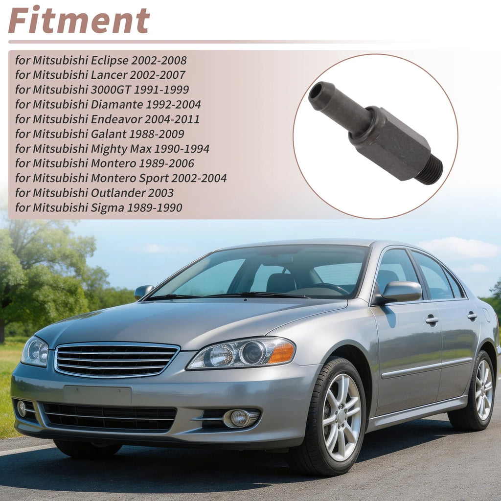 PCV Valve Replacement for Mitsubishi Eclipse (2002–2008) Metal Black