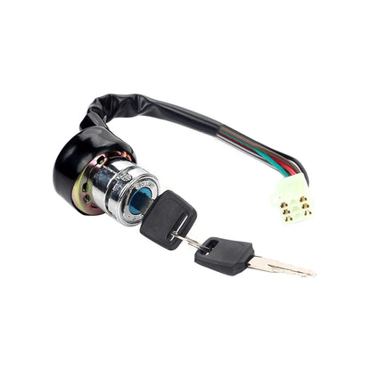 6 Wire Ignition Starter Switch Lock with Key for Universal Motorcycle