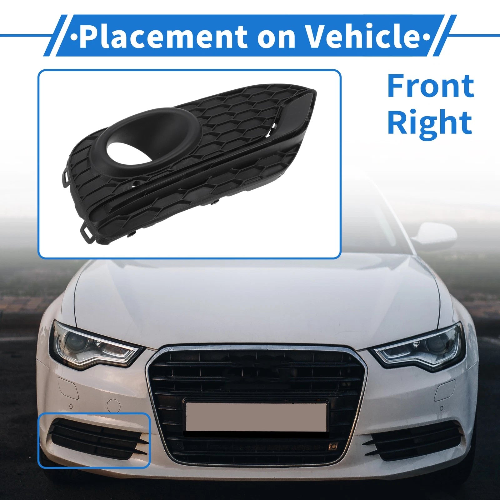 Front Right Fog Light Grill Replacement for Honda Accord Crosstour (2014–2016)