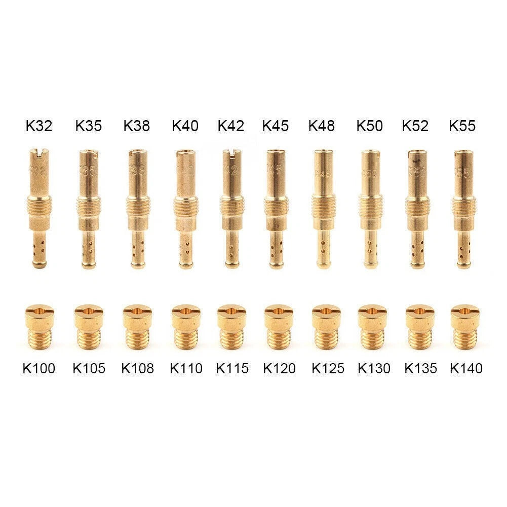 20x Carburetor Main Jet & Pilot Jet Kit for PWK-CVK-PE Type