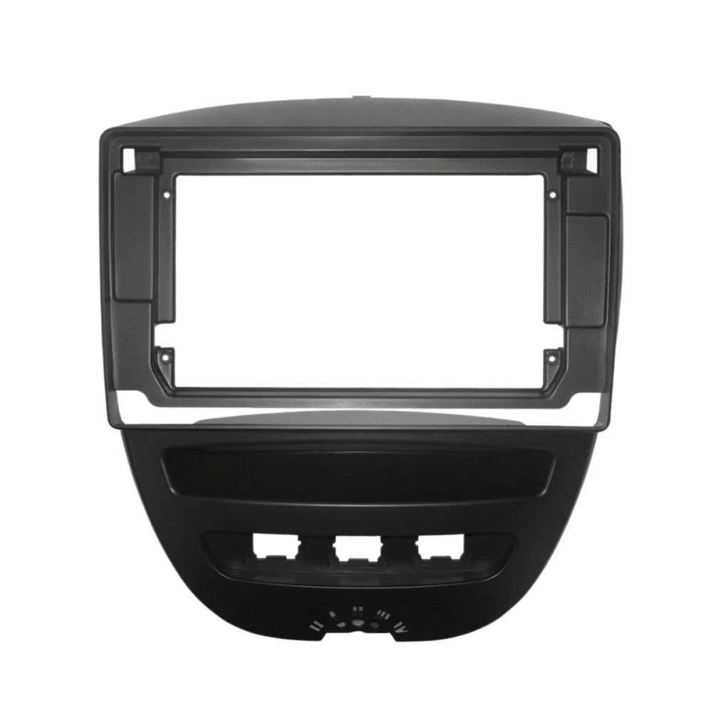 Front Radio Panel Frame for Toyota Aygo (2005–2014) 10 Inch ABS Black