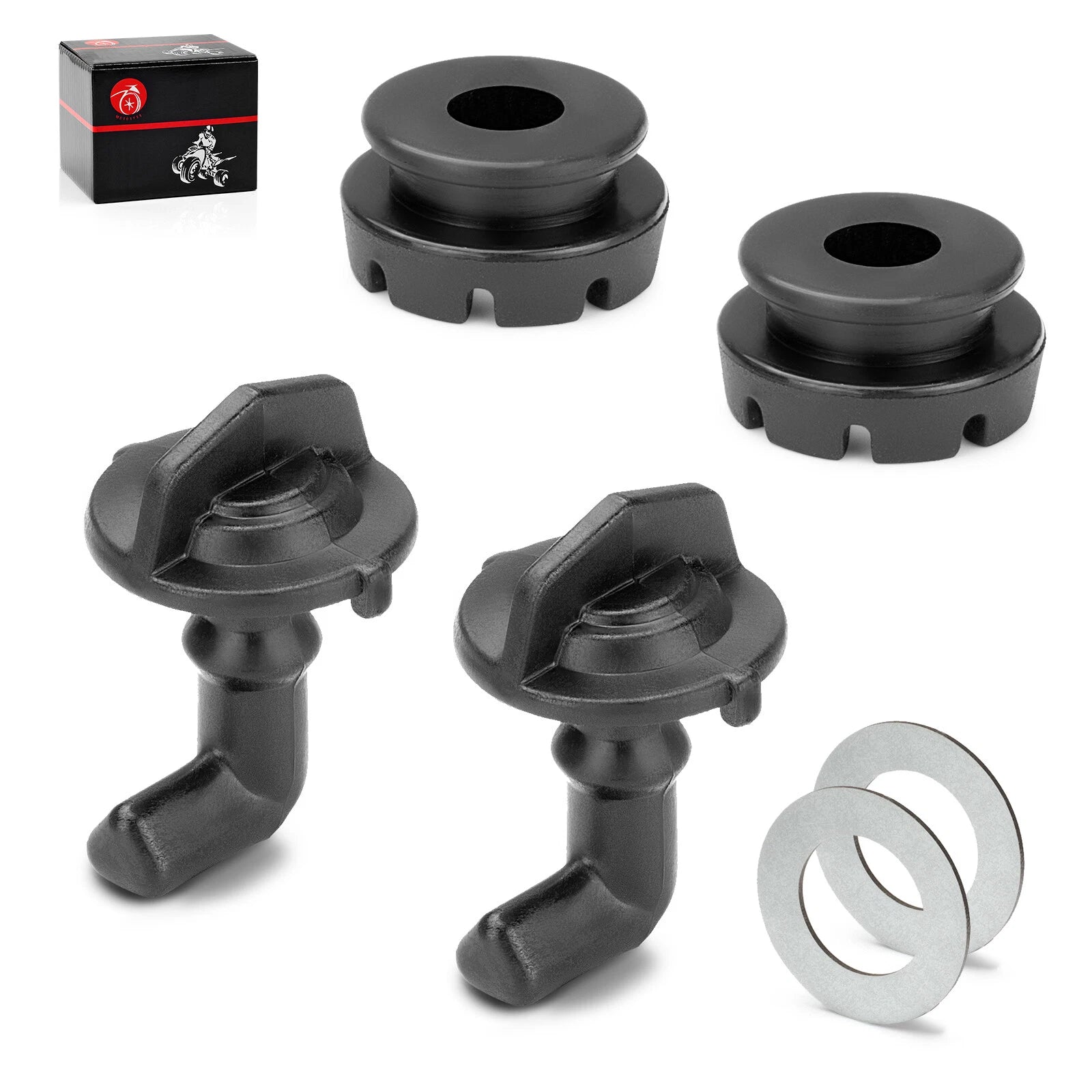 Hood Latch Toggles + Grommets Washer Kit for Polaris RZR 570/800/S 800/4 800 (2010–2021)