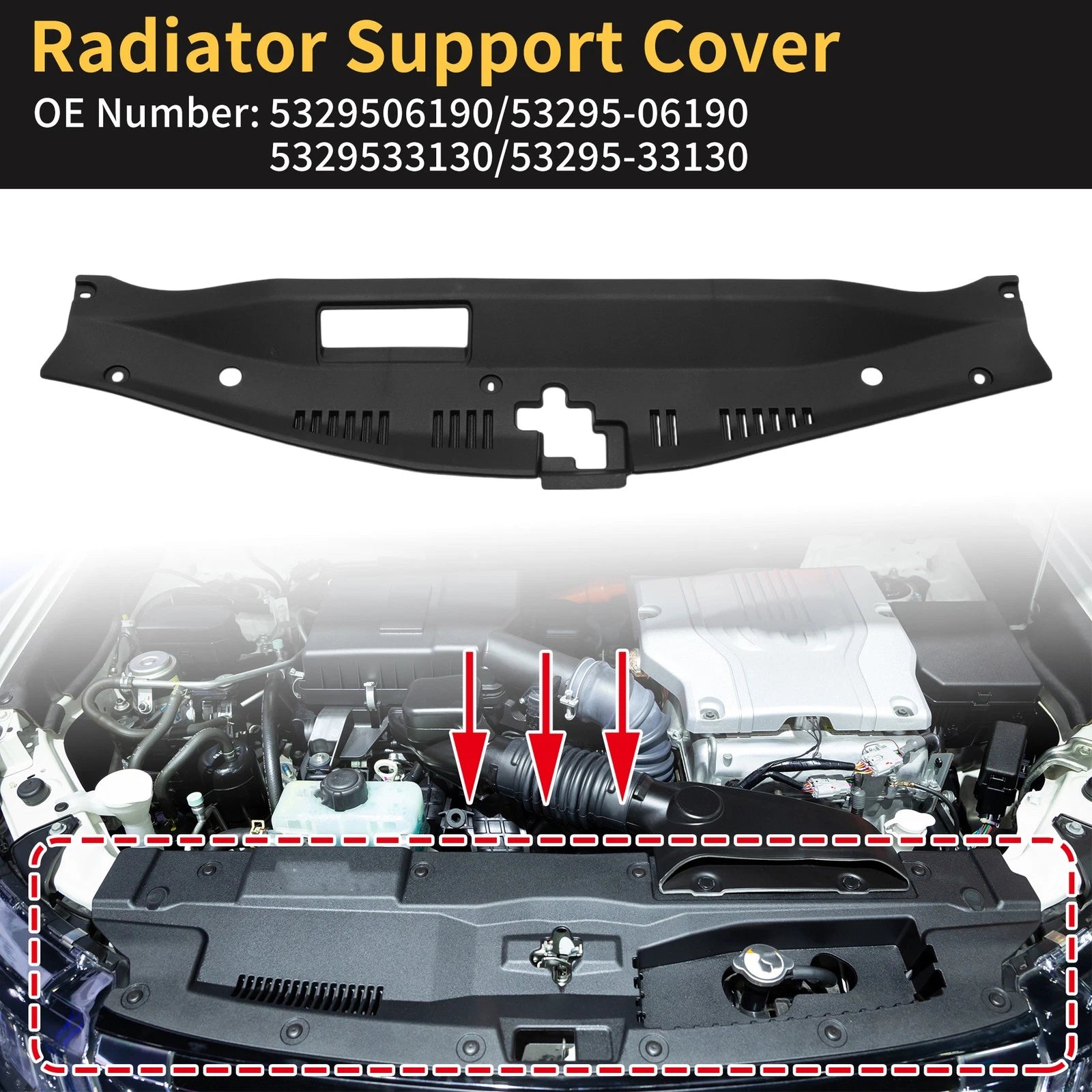 Radiator Support Cover Replacement for Toyota Camry (2018–2024)