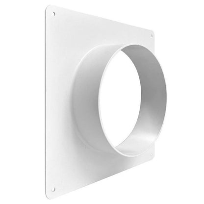 Square to Round Duct Flange Adapter for Ventilation Systems