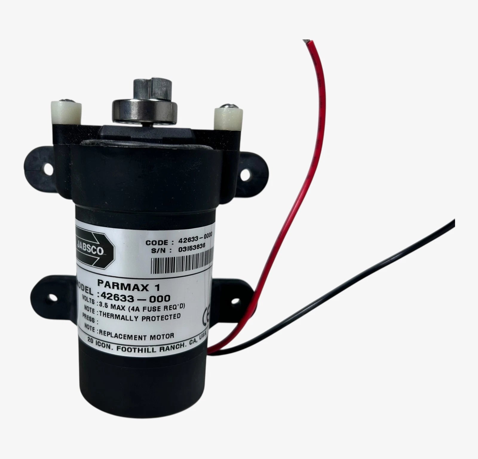 Par-Max Water System Pump 12V for Jabsco 42633-000 (2010–2023)