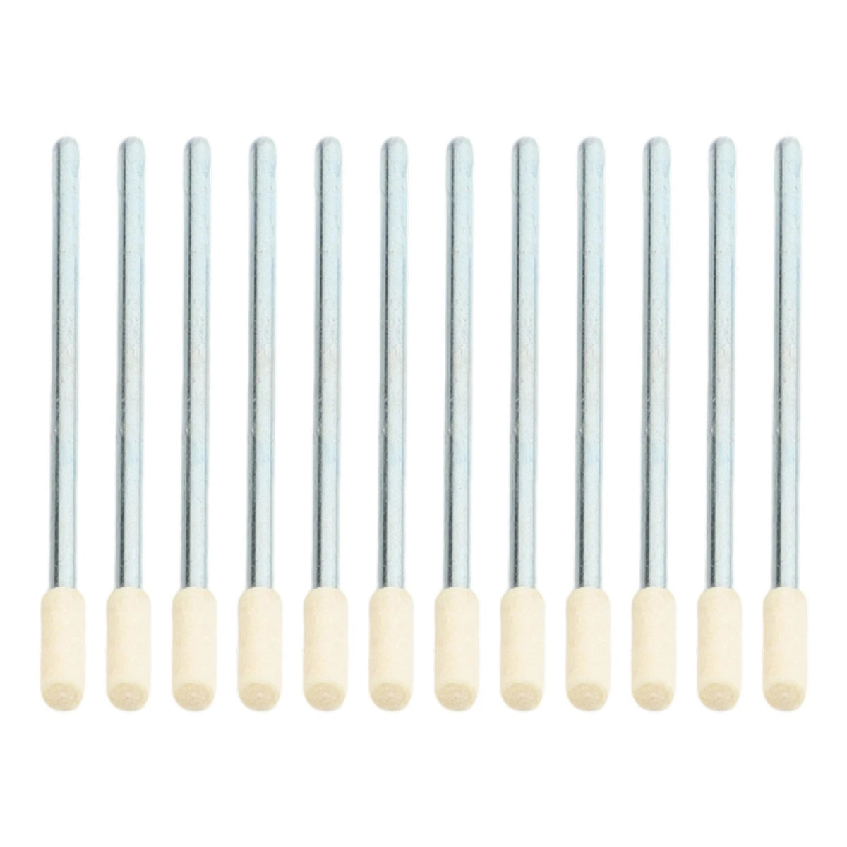 12 Wool Grinding Heads for Rotary Polishing Tools (65mm Long Handle)