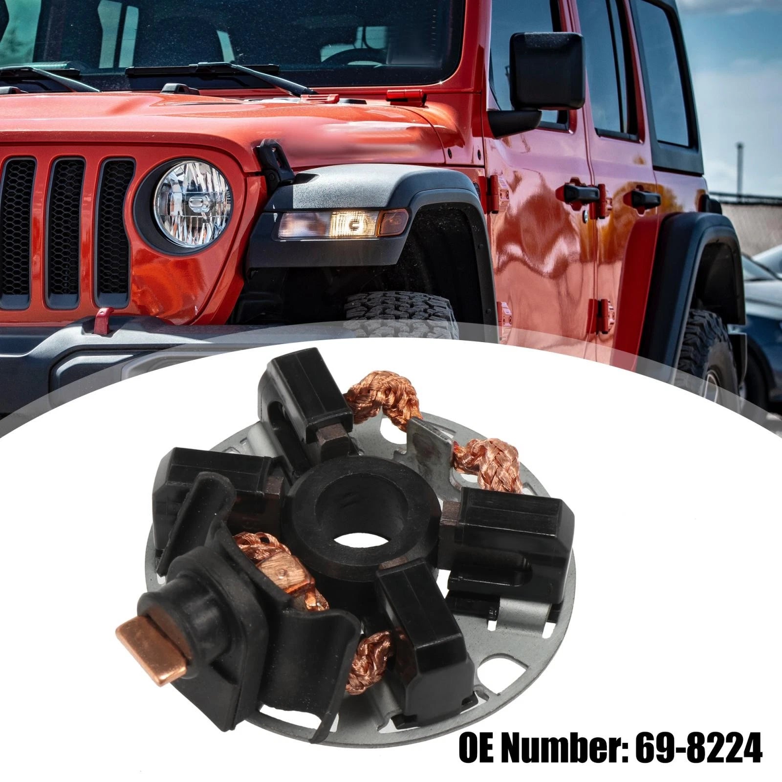 Starter Brush Holder Replacement for Jeep Wrangler 3.6 for Dodge Ram 2.0 (2010–2018)