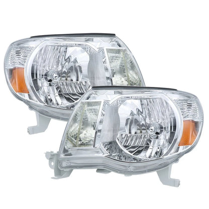 Headlight Set for Toyota Tacoma (2005–2011) Left/Right Halogen