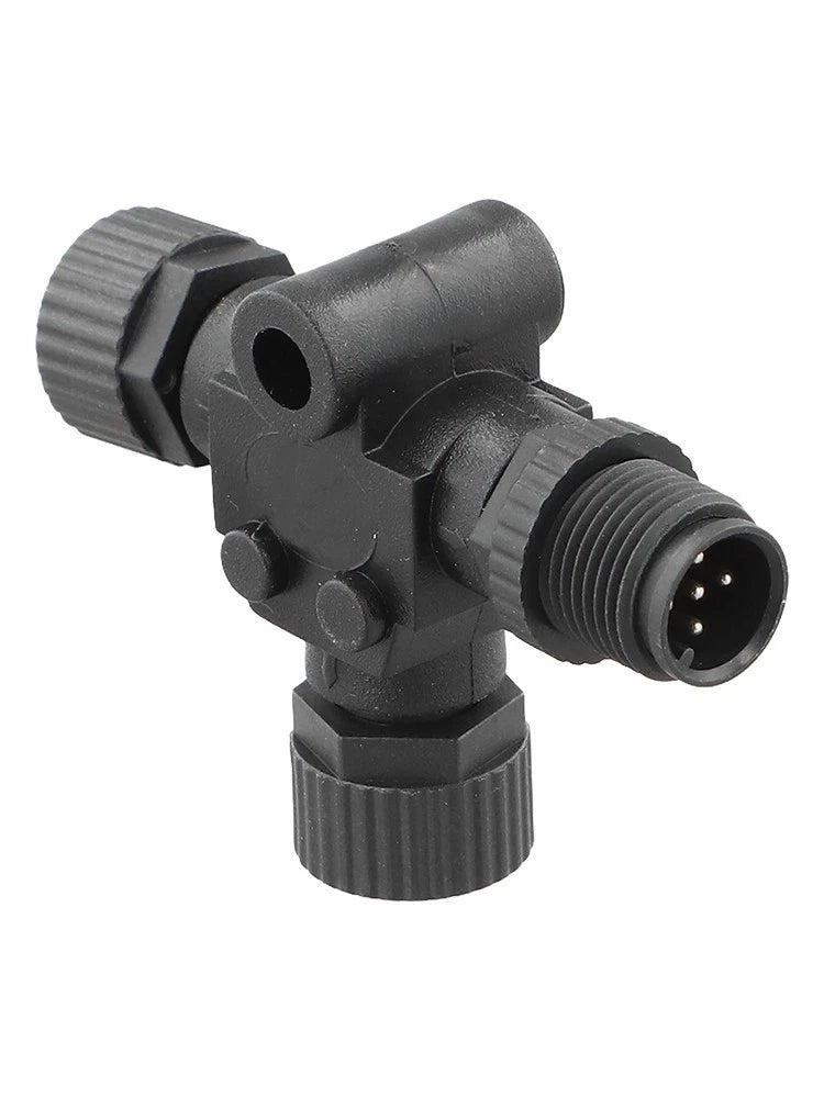 NMEA 2000 T Splitter Connector for Marine Use (Waterproof Plastic Brass)