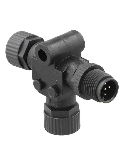 NMEA 2000 T Splitter Connector for Marine Use (Waterproof Plastic Brass)