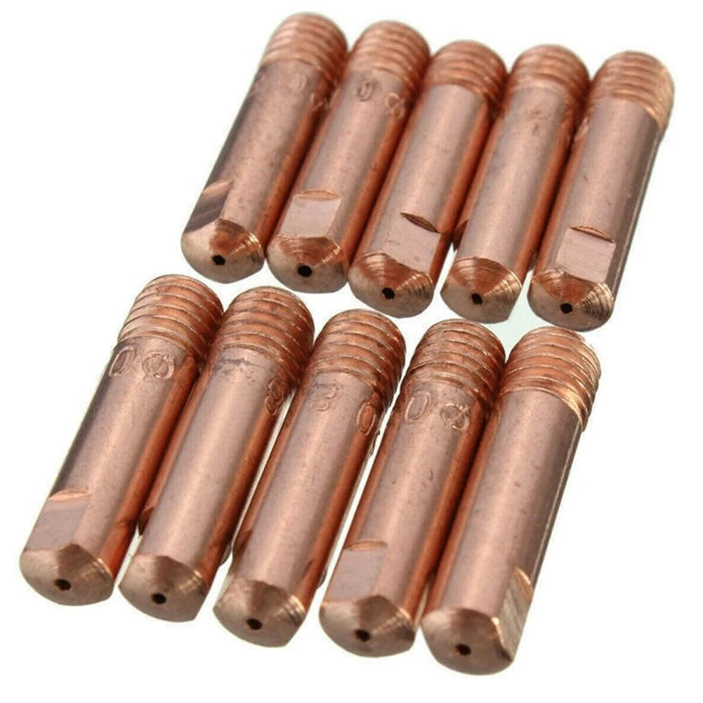 Pack of 10 Copper Alloy 0.6mm Gas Nozzles for MIG Torch