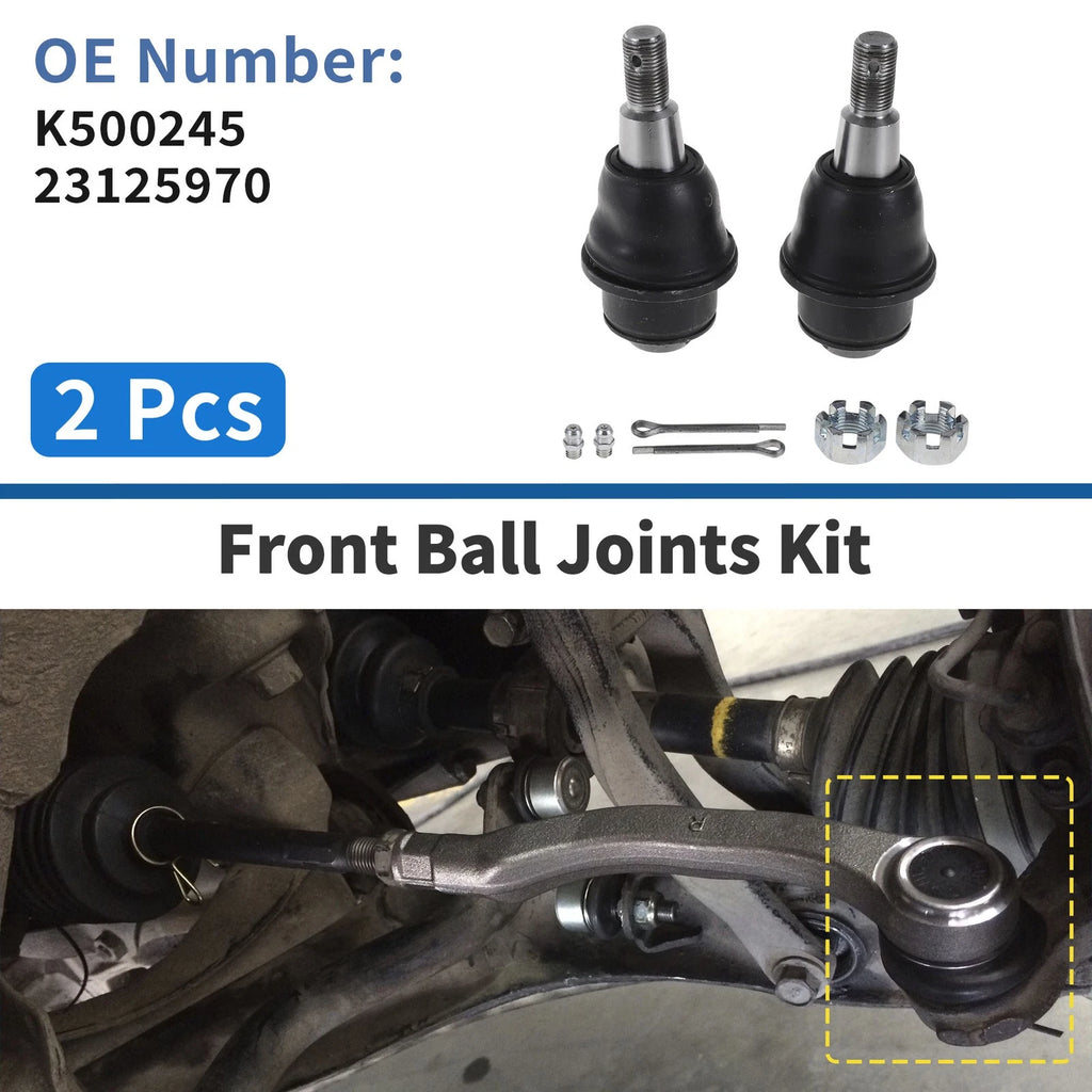 2 Pcs Front Lower Ball Joints Replacement for Chevrolet Silverado 1500 (2013–2020)