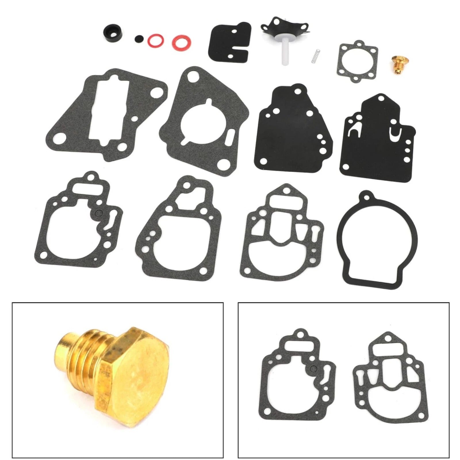 Carburetor Rebuild Kit for Mercury Mariner 15 18 20 25 Hp (1995–2006) 1395-9761-1