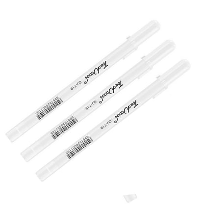 3 Pack White Ink Pens for Art Painting on Dark Paper