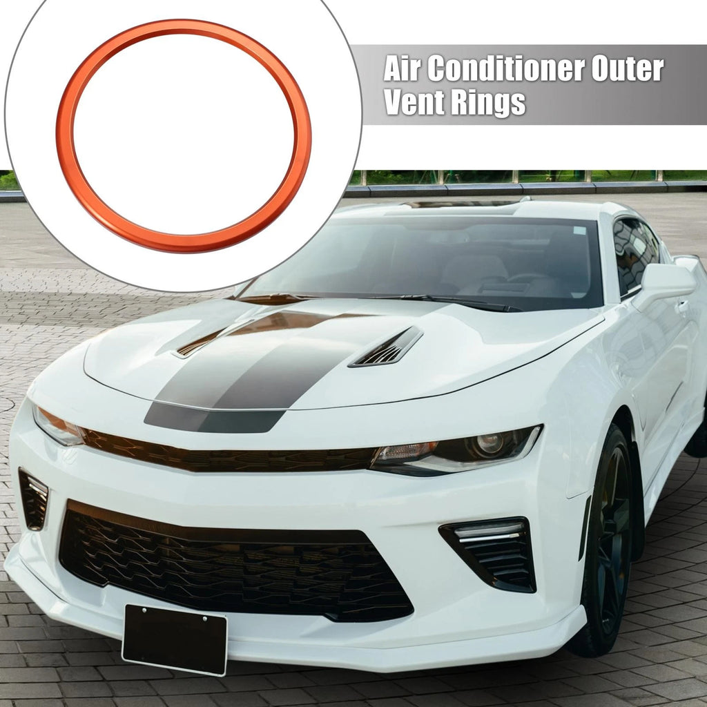 4 Pcs AC Outer Vent Ring Trim Covers Replacement for Chevrolet Camaro (2016–2020)