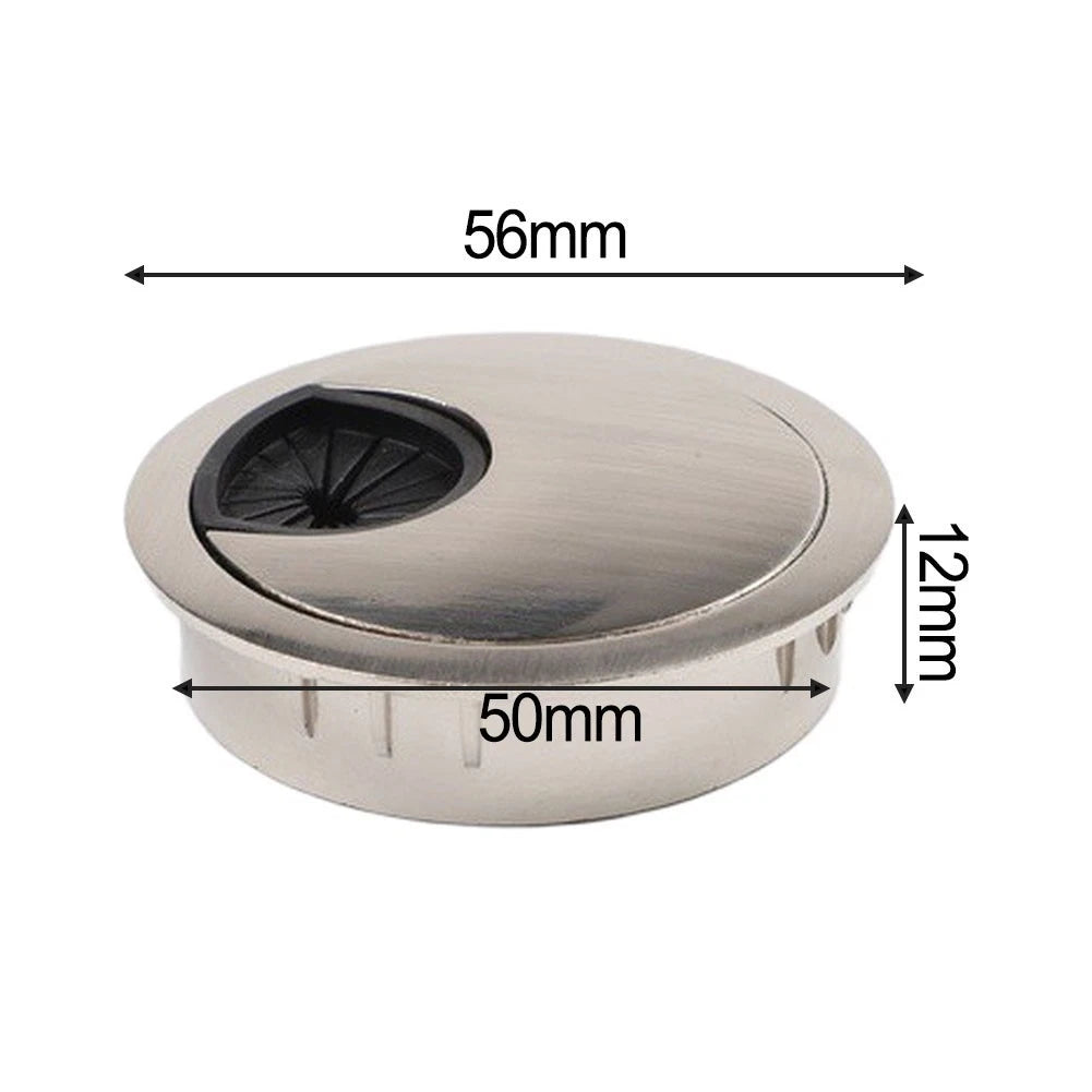 50mm/60mm/80mm Computer Grommet Desk Cable Organizer Socket Wire Cover