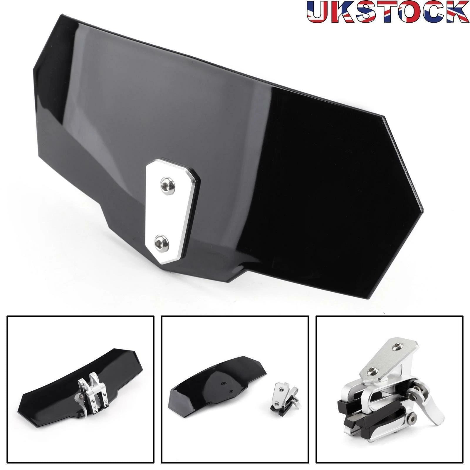 Adjustable Windshield Extension Deflector for Honda Yamaha (Universal)