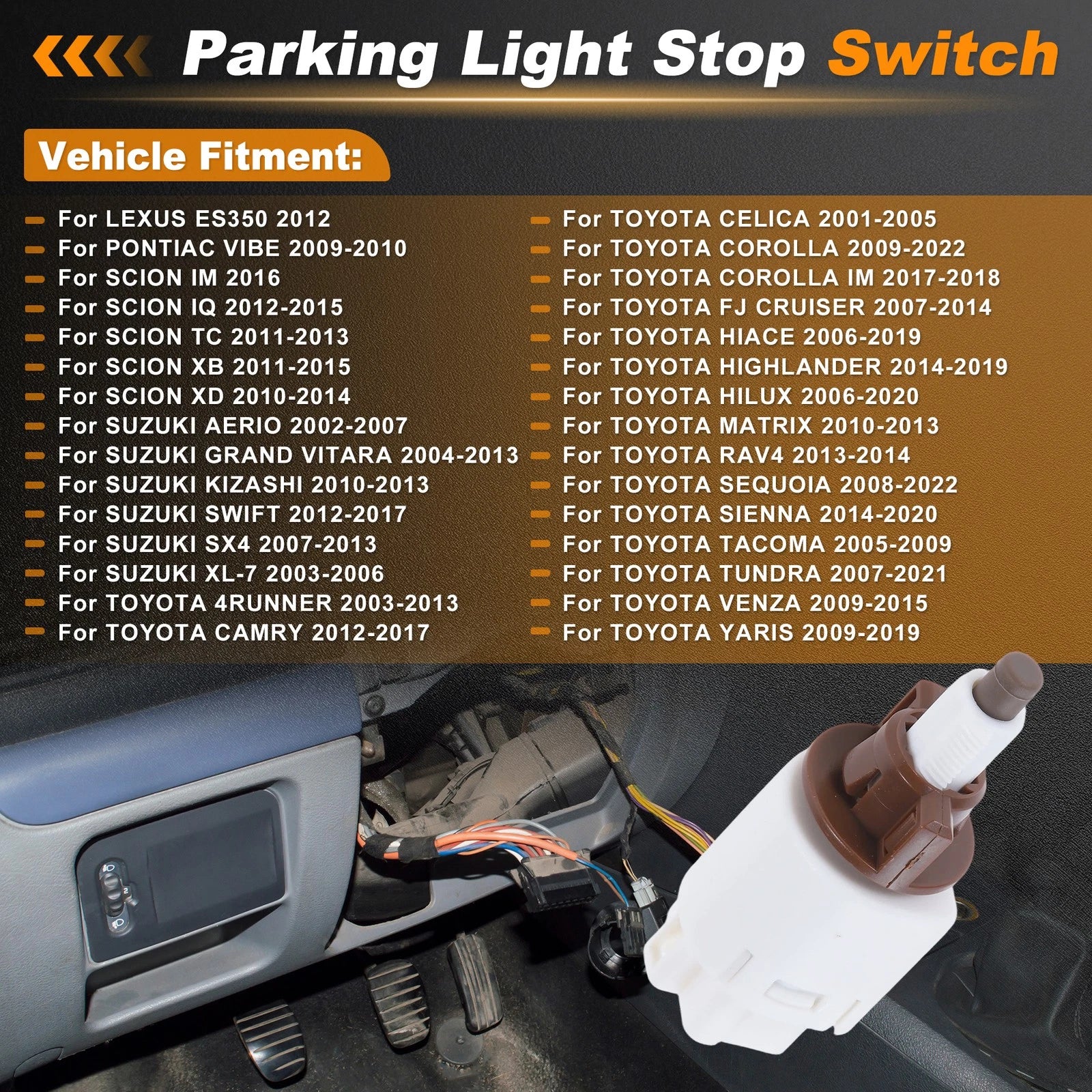 Brake Light Switch for Lexus ES350 2012 Parking Light Stop Lamp Switch