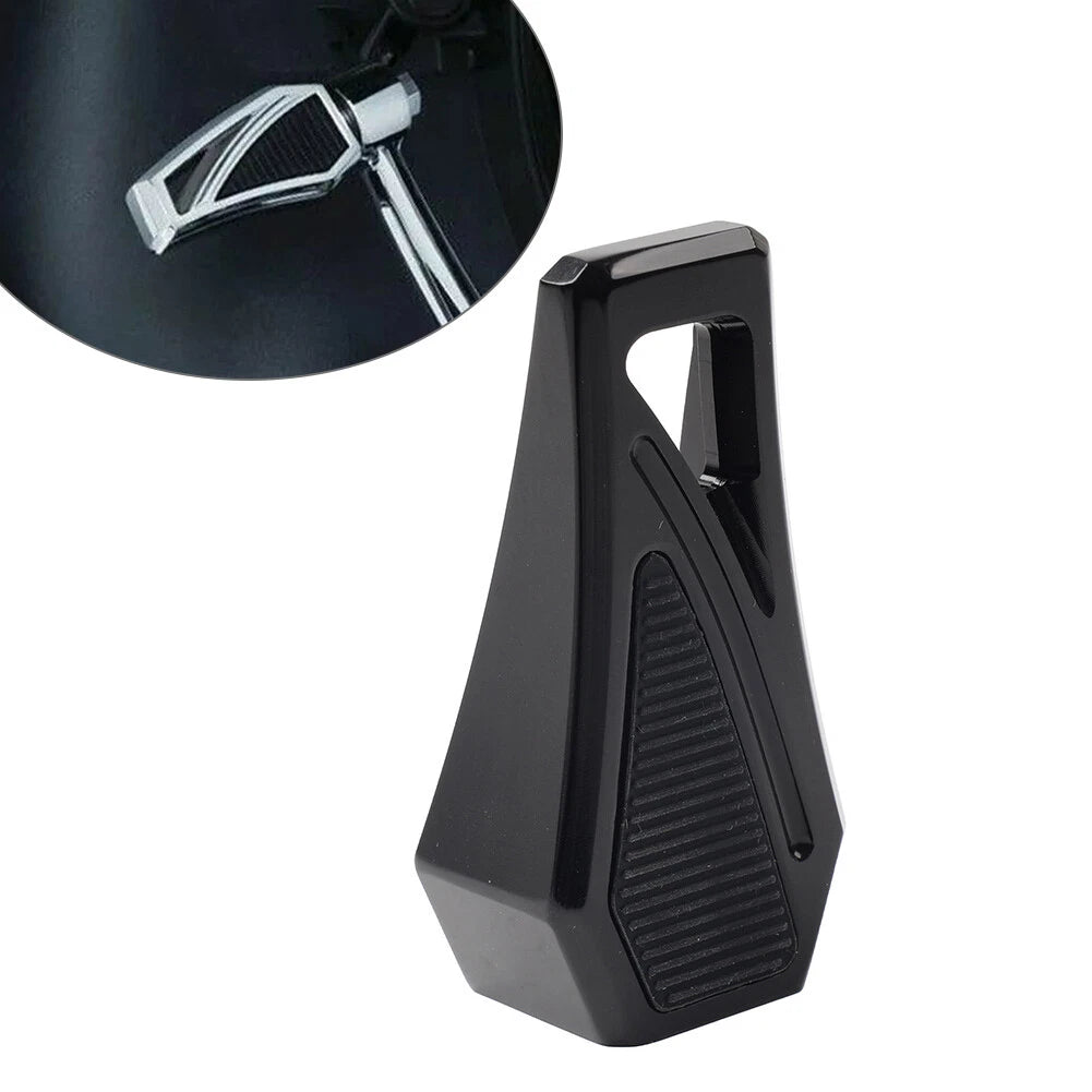 1X Motor Heel Toe Gear Shift Shifter Pegs Pedals for Harley Softail Touring BLK