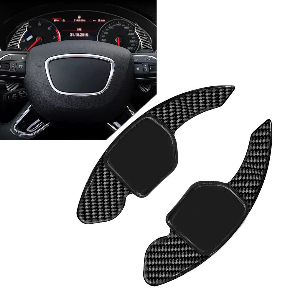 Steering Wheel Shift Paddle Extensions for Audi A3 A4 A5 A6 A8 Q5 Q7 S3 S5 S6 (2010–2020)