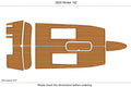 EVA Foam Teak Deck Flooring Mat for Rinker 182 (2000)