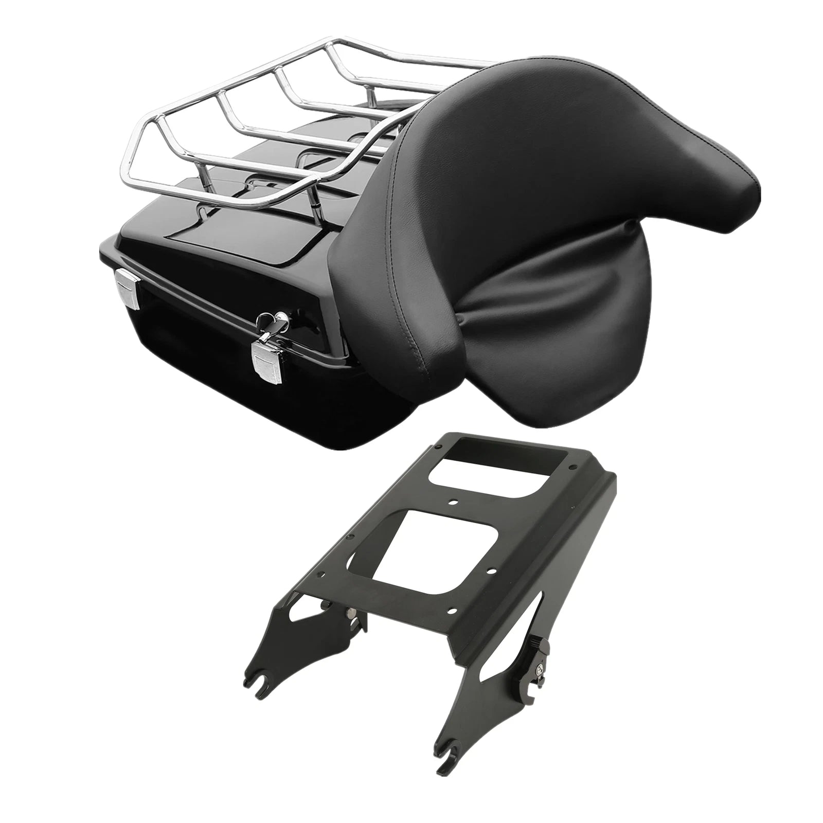Chopped Trunk Backrest & Mounting Rack for Harley Electra Glide (2009–2013)