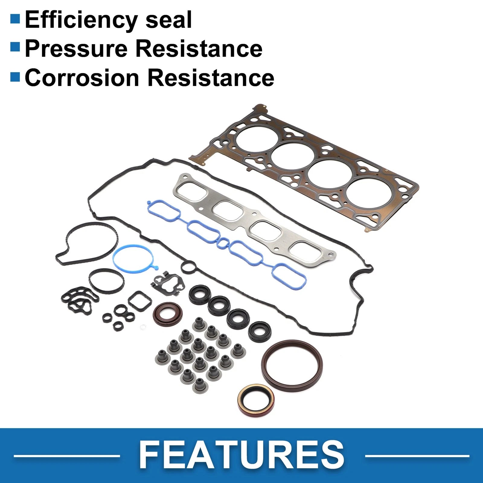 Cylinder Head Gasket Kit Replacement for Buick Cadillac Chevrolet (1 Set) (2000–2016)