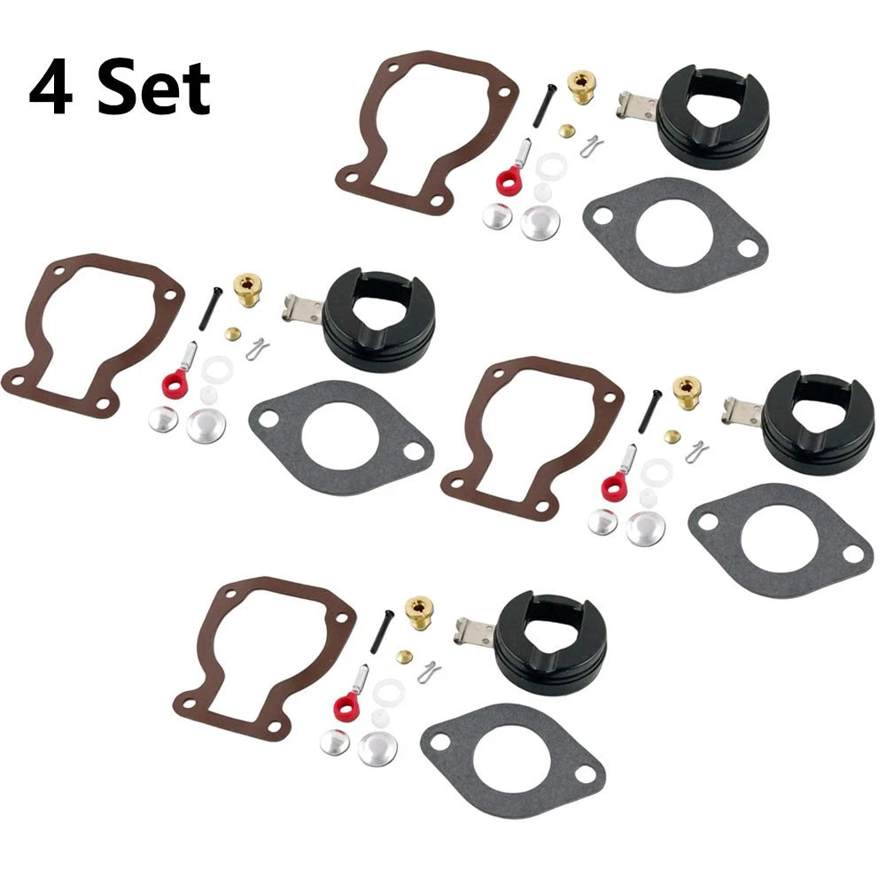 4X Carburetor Repair Kit for Johnson Evinrude 9.9 HP 15 HP (1974–1988) 398453
