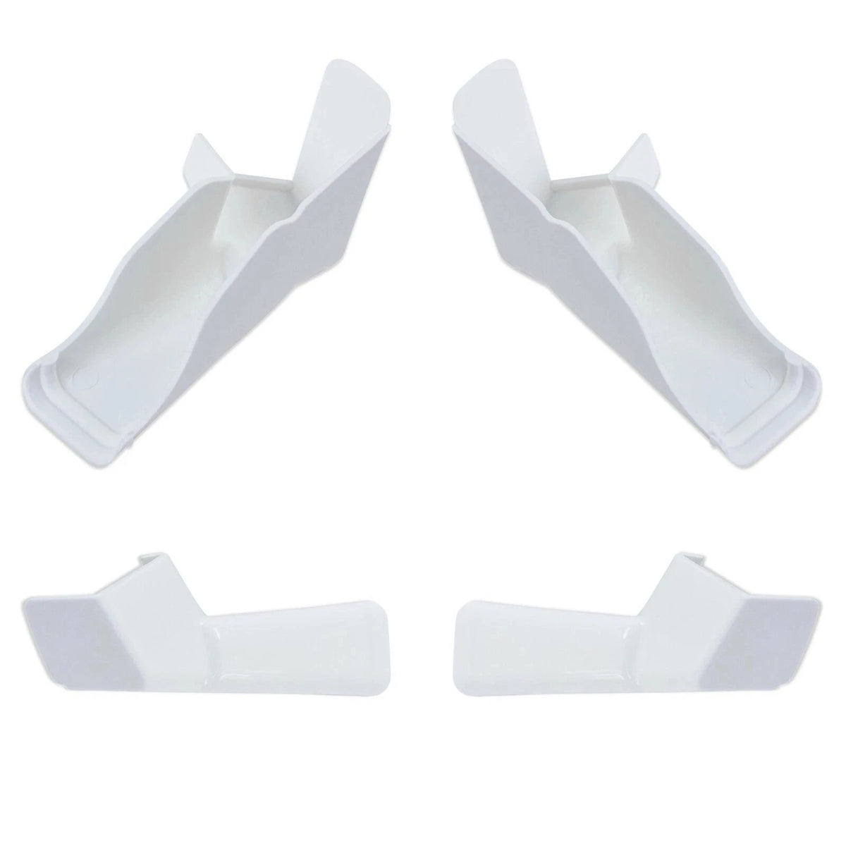 Set of 4 Gutter Spout Extensions for RV (White)