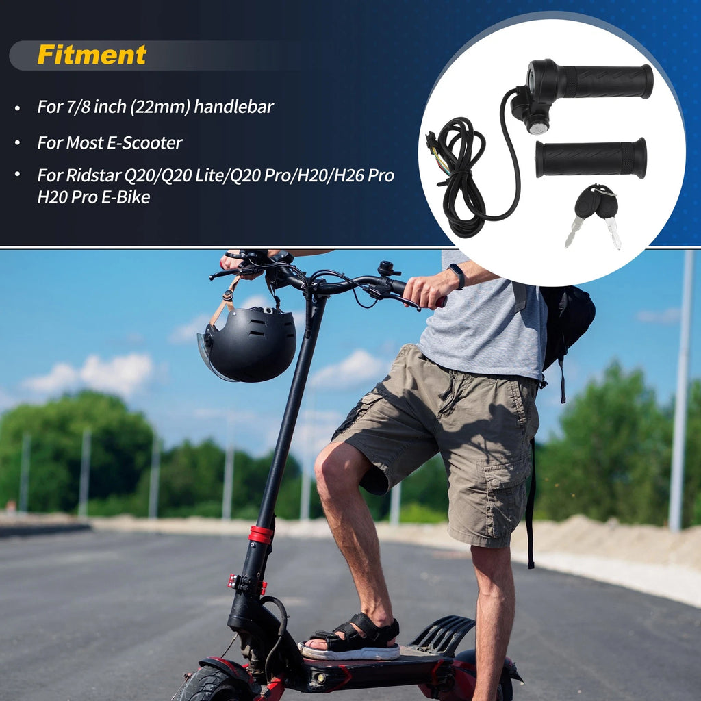 Full Twist Throttle 2 Pin for Ridstar Q20 E Bike (2019–2024)