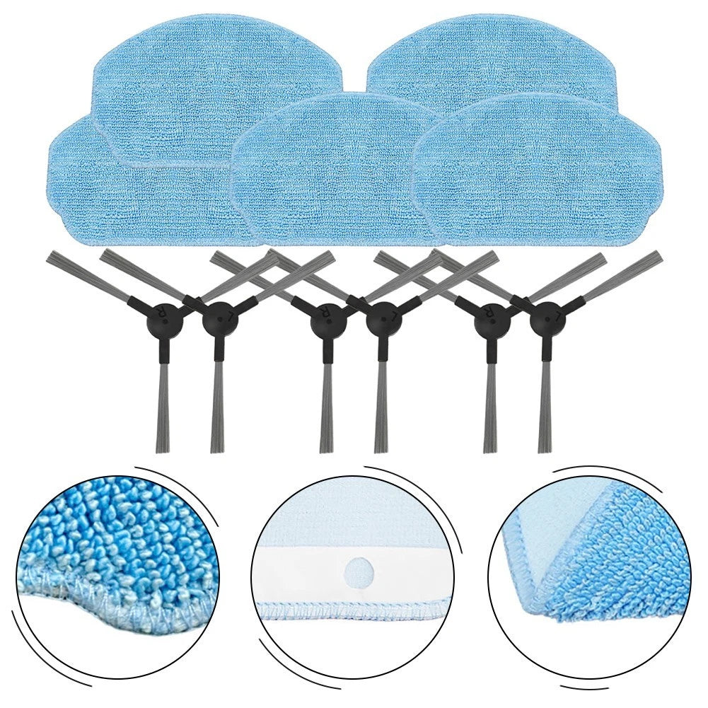 Side Brush Mop Replacement Kit for Robot Vacuum Cleaner