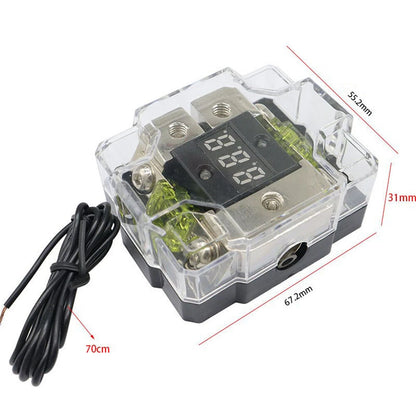 100A Audio Amplifier Fuse Holder Power Distribution Block Splitter 12V-24V