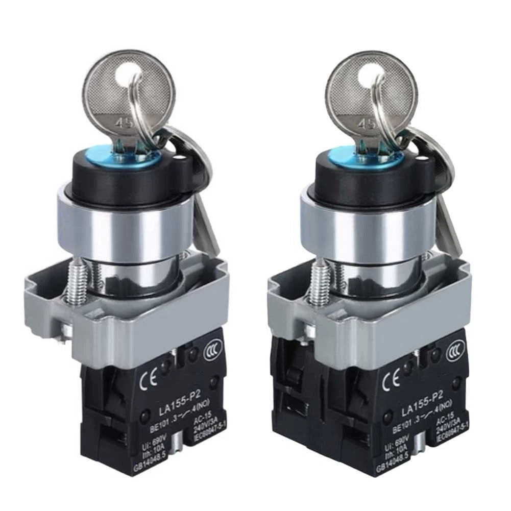 Selflocking Rotary Pushbutton Switch for Equipment Control (10A 600V)