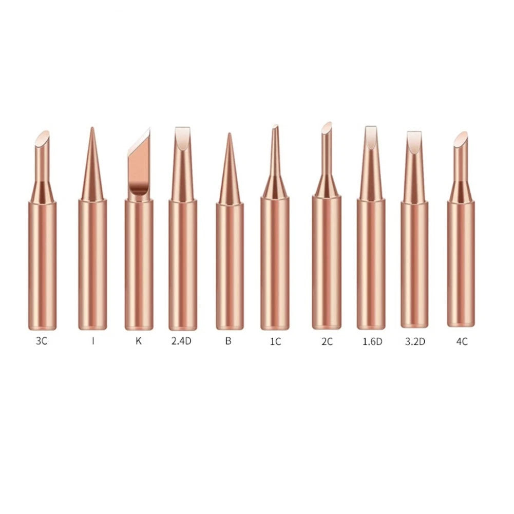 10pcs Soldering Tips for 900MT Soldering Station (Multiple Shapes)