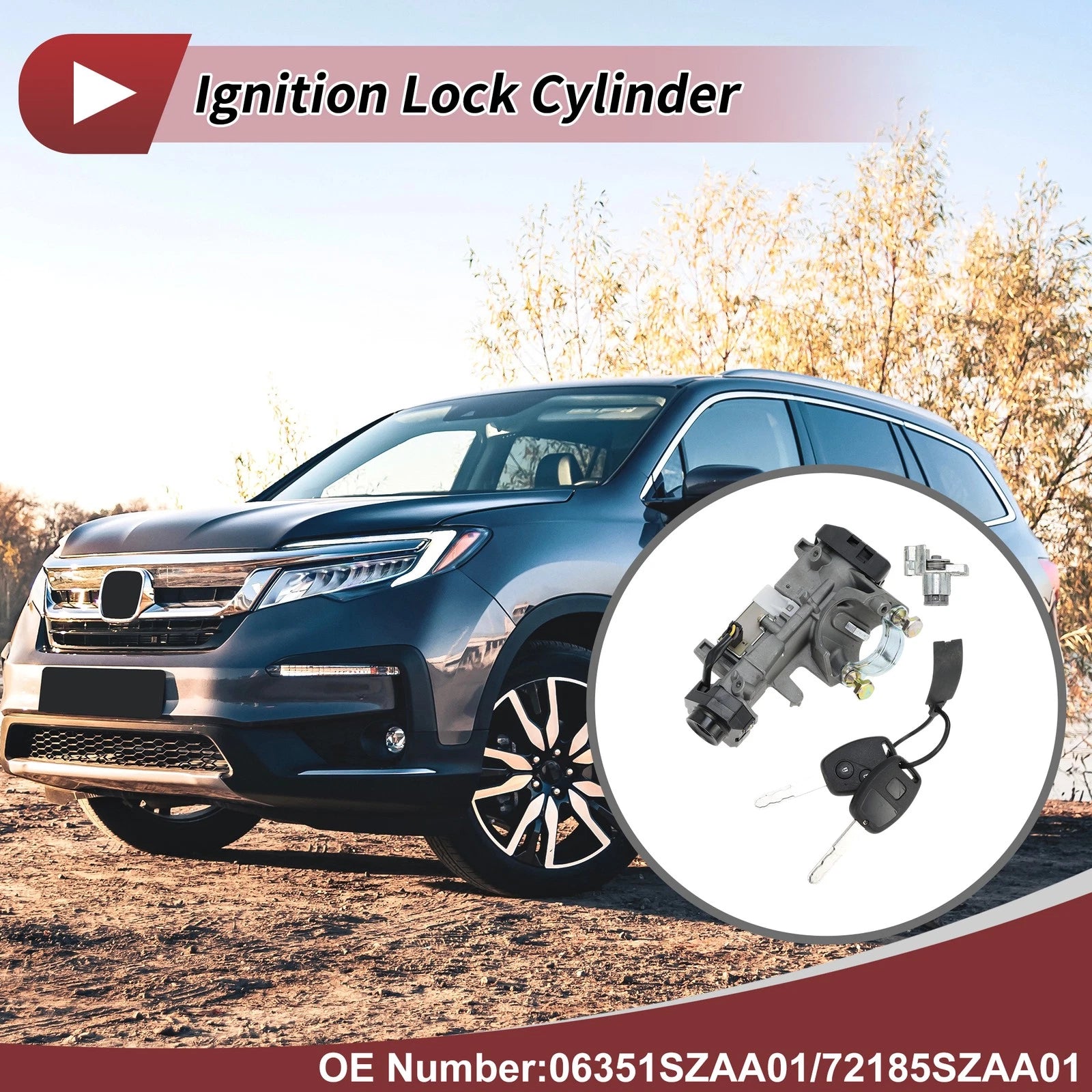 Ignition Lock Cylinder Replacement for Honda Pilot (2003–2008)