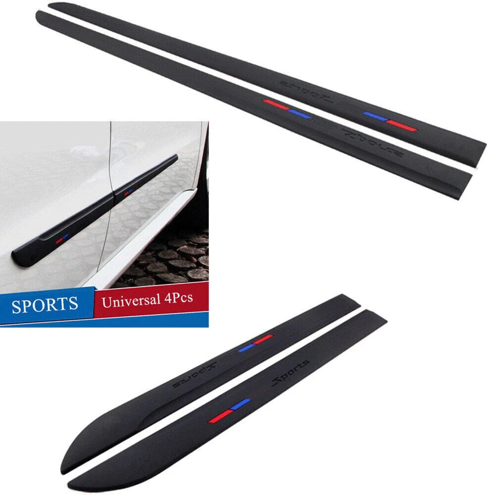 Set of 4 Rubber Car Body Trim Covers for Universal Fit