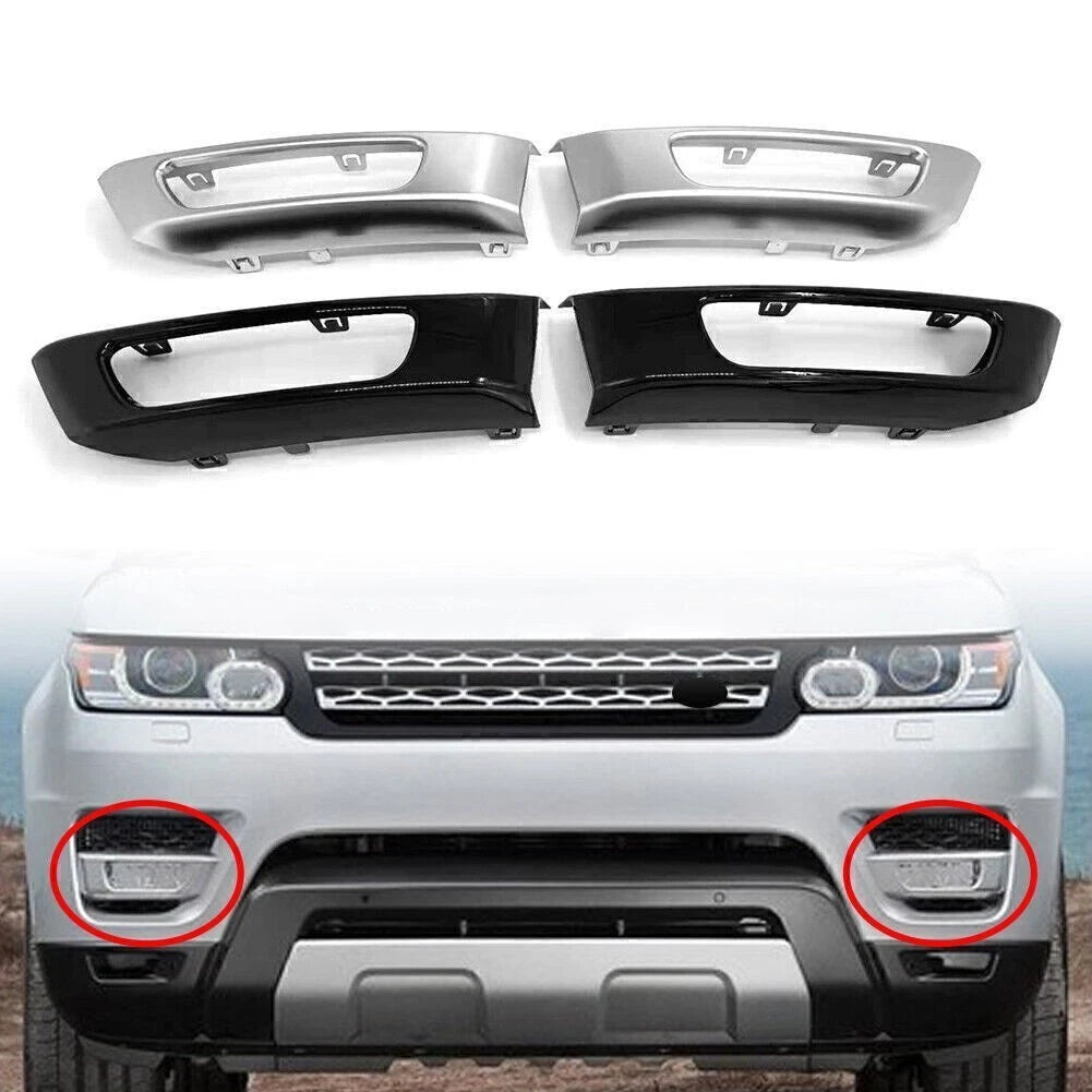 2X Front Bumper Fog Light Lamp Cover for Range Rover Sport (2014–2017)
