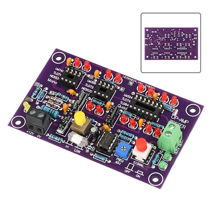 Op Amp Test Board with LED Indicator for Amplification Evaluation