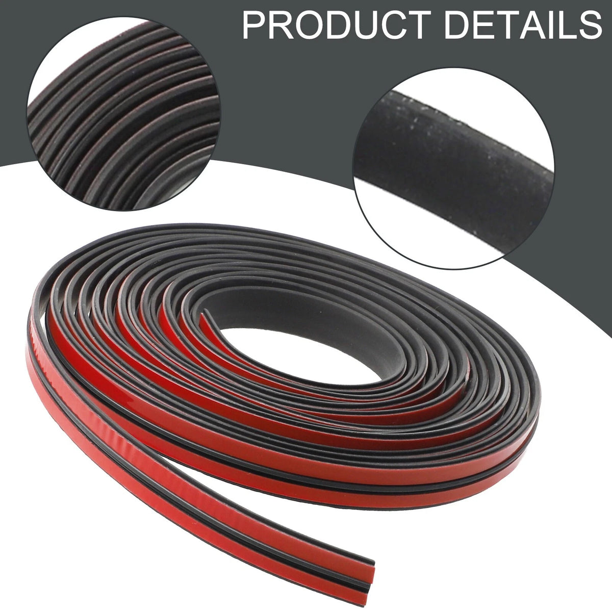 5m Rubber Trim Edge Moulding Weatherstrip Seal for Auto Car
