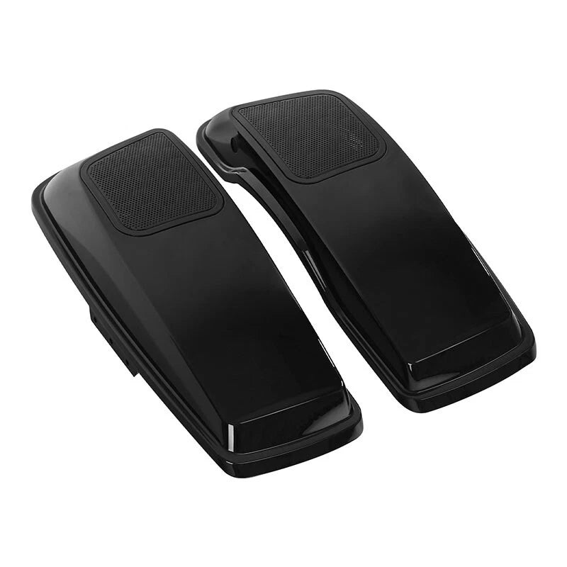 Vivid Black Hard Saddlebags 6x9" Speaker Lids for Harley Electra Glide (2014–2024)