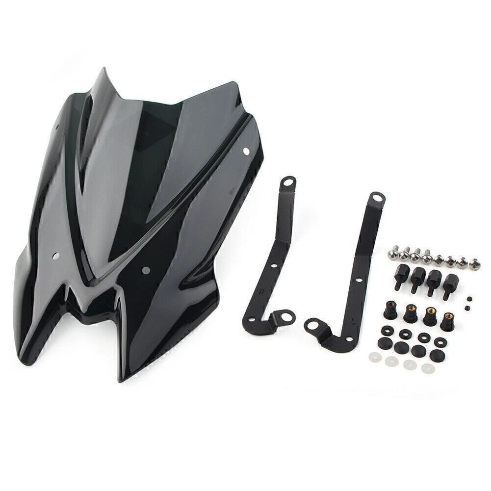 Black Windshield for Kawasaki Z650 (2020–Present)